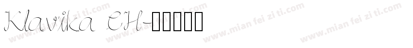 Klavika CH字体转换